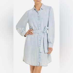 Rails Adele light acid wash shirt dress